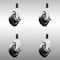 Service Caster 5 Inch 316SS Soft Rubber Swivel 1-3/8 Inch Expanding Stem Caster Set Brake SCC SCC-SS316EX20S514-SRS-TLB-138-4 - alternate 4